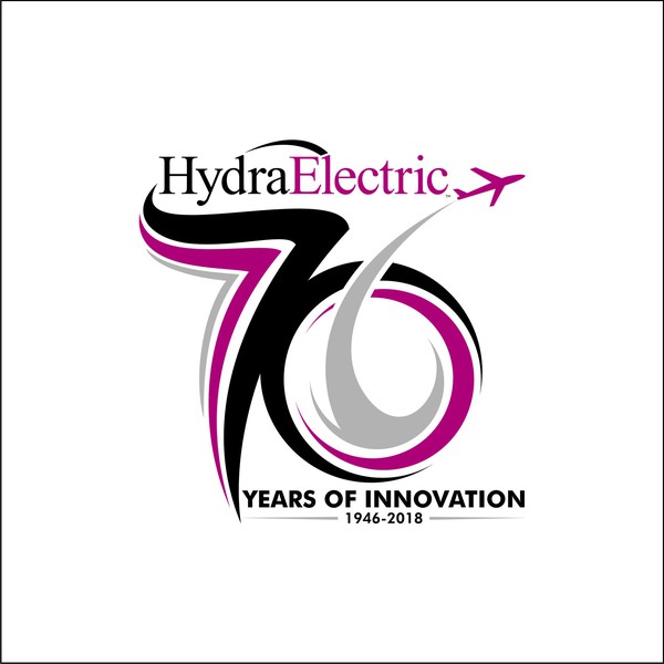 Hydra Electric  76 Years Logo