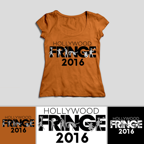 The 2016 Hollywood Fringe Festival T-Shirt Diseño de Aulolette Pulpeiro