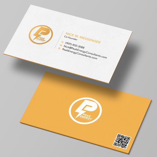 Modern Business Card Design for Electric Energy and Solar Company Design by conceptu