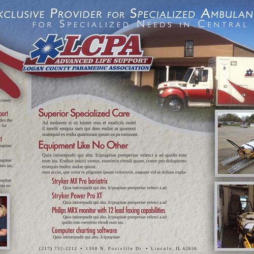 Help Logan County Paramedic Association with a new brochure design Réalisé par itsjustluck