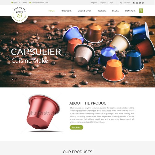 Web page design contest entry by pb⚡️