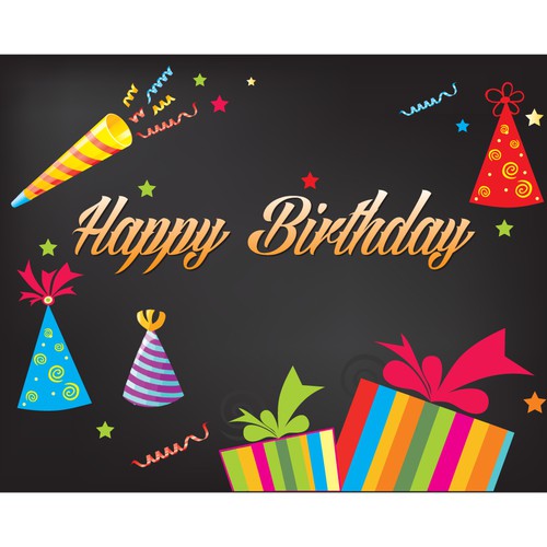 Create cool birthday card designs! Design by Guidea