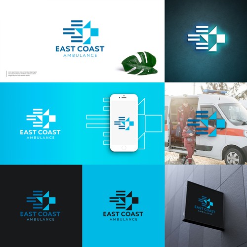 East Coast Ambulance Logo Design réalisé par WANGS ™