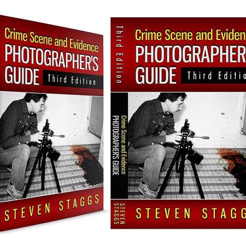 Create a book cover for a crime scene photography book Design by Nellista