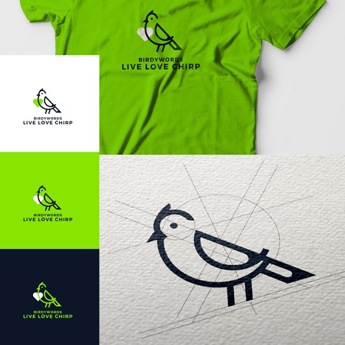 Live Love Chirp Design von zsuka