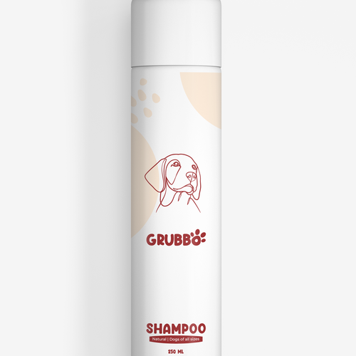 Design label for dog shampoo Design by Comsa