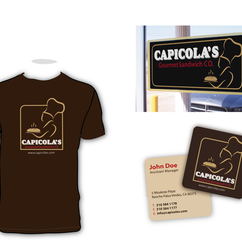 Capicola's Gourmet Sandwich CO. needs a national brand logo Logo