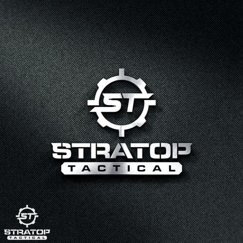 Tactical gun and gear company logo design | StratOp Tactical Design by Brainfox
