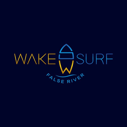 Edgy/sophisticated wake surf logo for a female/male group of wake surfers that embody a luxury life. Nothing predictable Design by Monk Brand Design