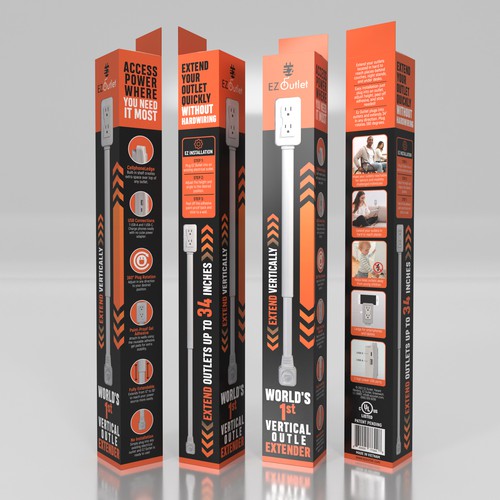 Packaging Design for Electrical Product- additional work for winning designer too Design by Designbaharbd