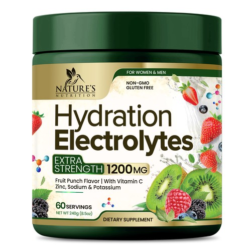 Hydration Electrolytes Design Needed for Nature's Nutrition Design by Black-Pepper