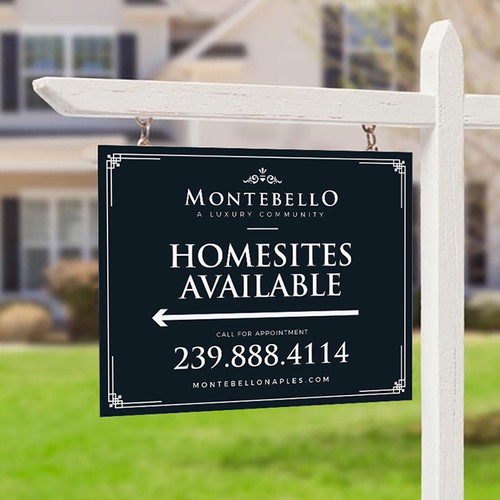 Upscale and Sophisticated New Homes for Sale - Signage Design by si_JambuL