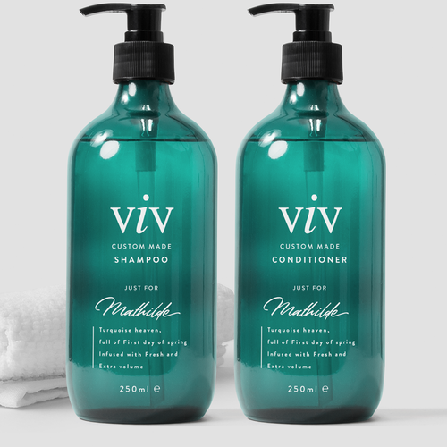Luxury Minimalistic Bottle Design Needed For Customized Hair Care