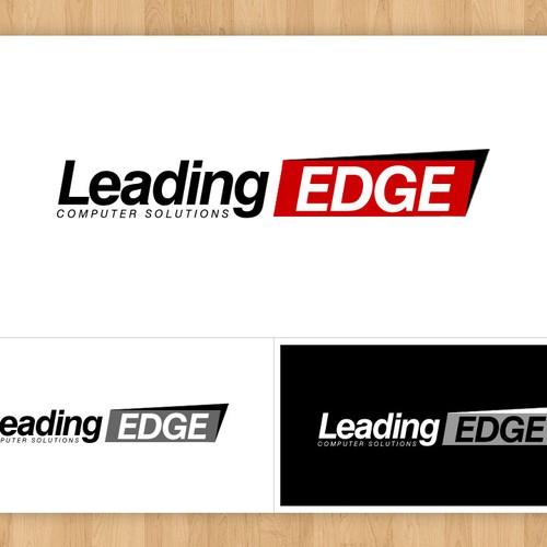 logo for Leading Edge Computer Solutions Design by thinktwelve