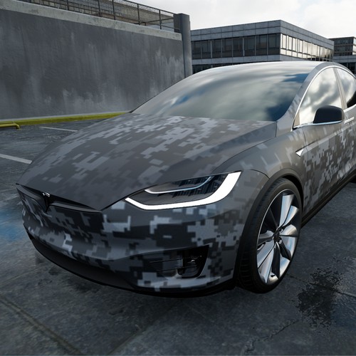 Tesla Model X Design von TANSA ART