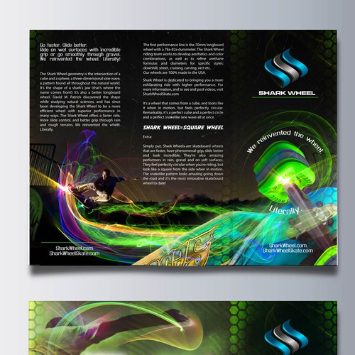 WE REINVENTED THE WHEEL! Help us create a unique brochure.. Design by Wilson López Ajtun