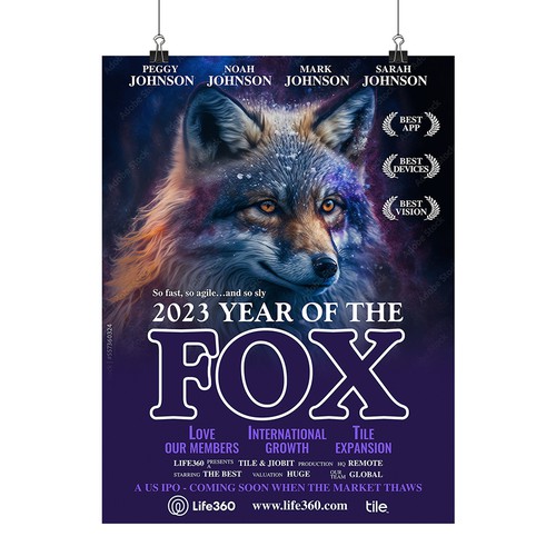Design di Life360 2023 Year of the Fox Poster di Xnine