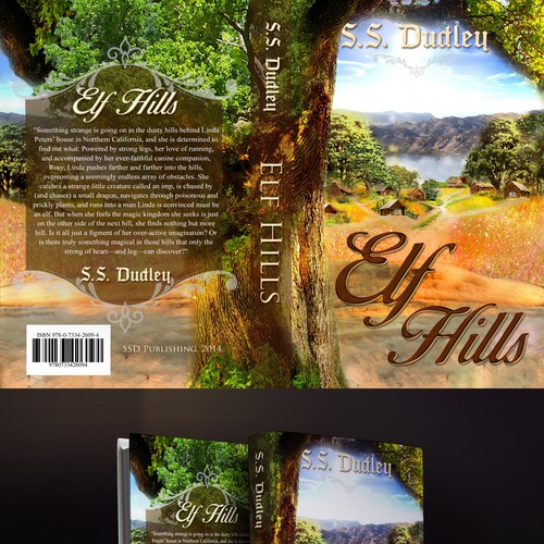 Book cover for children's fantasy novel based in the CA countryside Design by ALZtudio