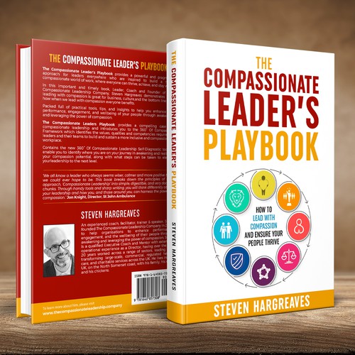 Compassionate Leadership Book Needs Practical Cover Design Design by Sam Art Studio