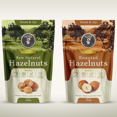 Create a great product package for Aznut hazelnuts Design by Advant7