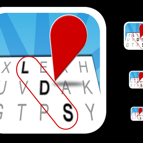 iOS Icon: LDS Word Search game Design by swerner