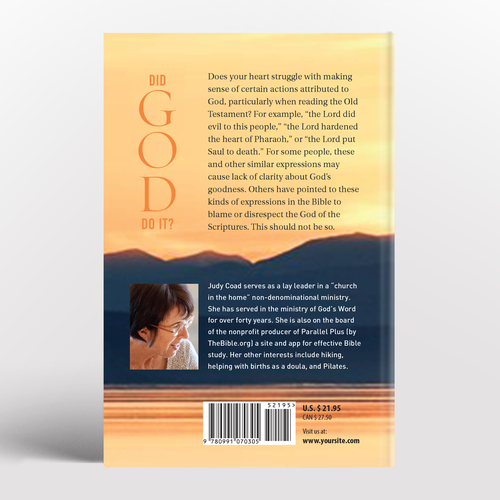 Design book cover and e-book cover  for book showing the goodness of God Design by aprovedel