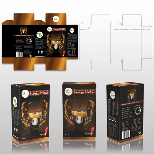 Moringa Herbal Coffee Design by bastian-weiss-design