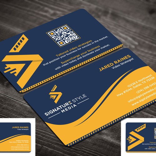 Design the Perfect Signature Style Business Card for my Video Production Company Design by prosenjit_P