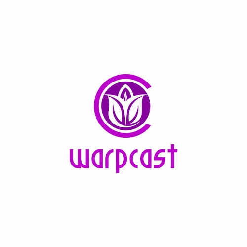 Design Warpcast logo di Yaqoot