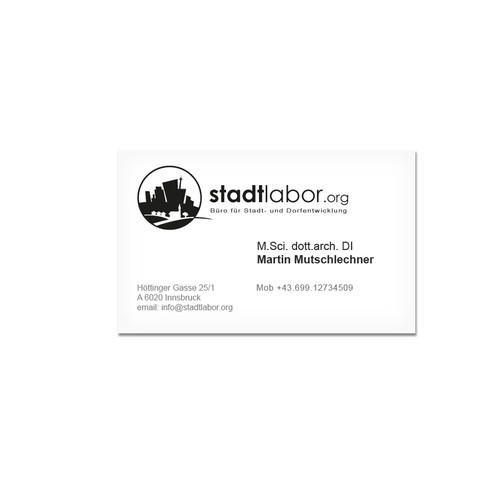 New logo for stadtlabor.org Design by 7scout7