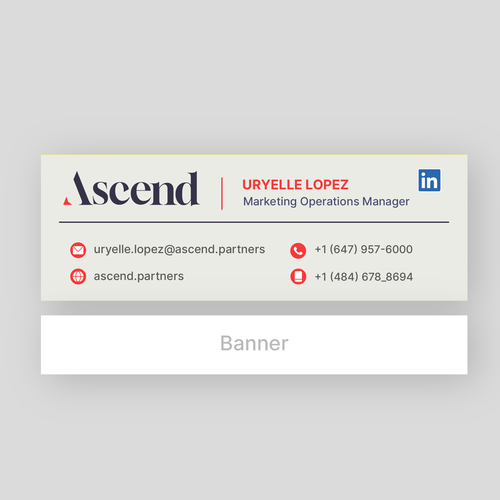 Design di Ascend Partners New Branded Email Signature di Ganesh Anvekar