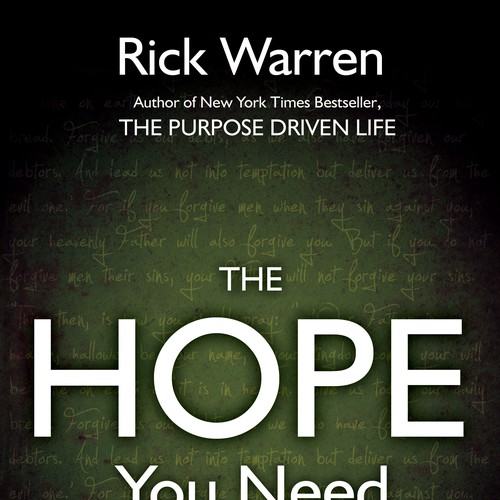 Design Rick Warren's New Book Cover Design by h.evans