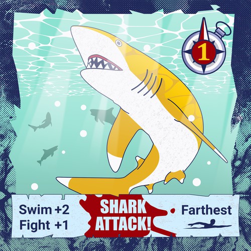 Designs | Design a Vicious Shark Attack Card the Players Won't See ...