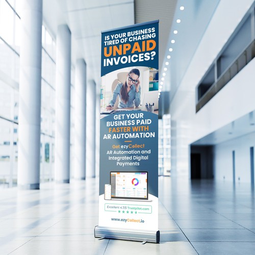 B2B Saas Pull Up Banner for Trade Show Design by icon89GraPhicDeSign