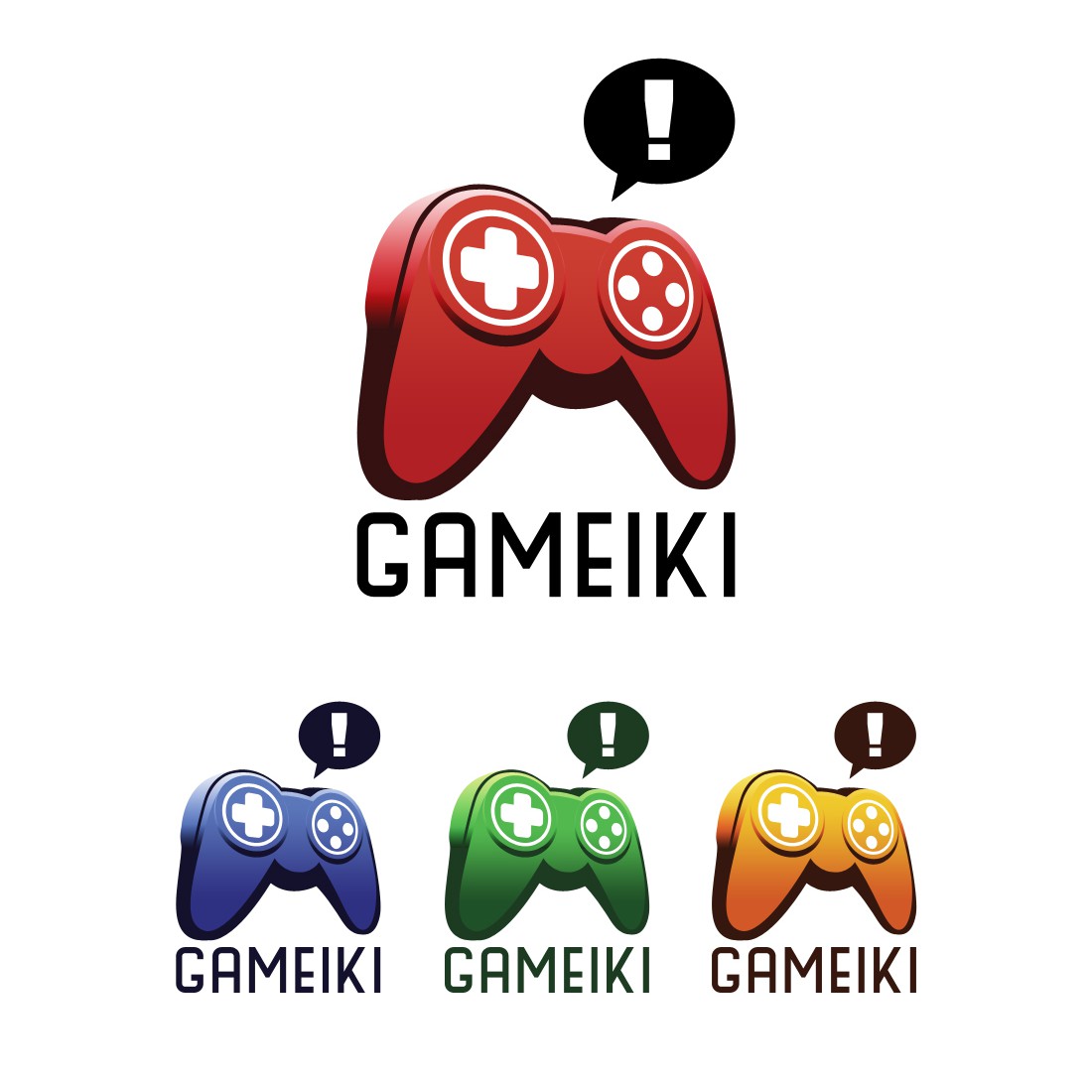 Controller logo with the title 'Gameiki logo'