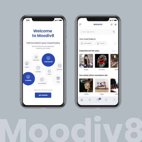 'Design an awesome app to elevate online experiences!’ Design by marta.UIdesign