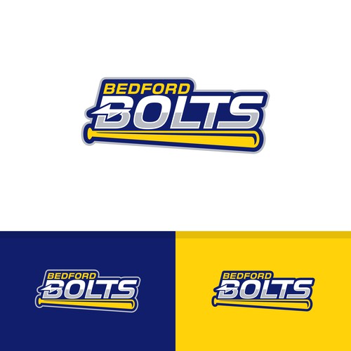 Team logo for the Bedford Bolts girls softball team Design by OpheRocklab