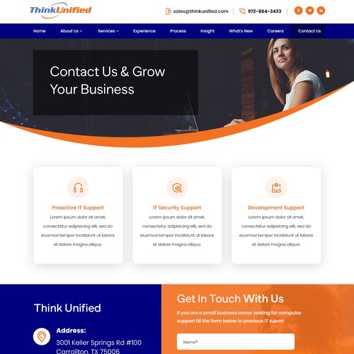 An IT services provider needs a high-tech website to help their business grow Design by ABRIR