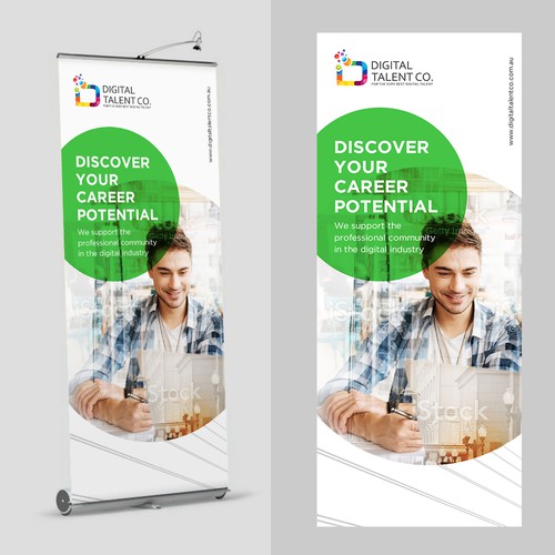 Stand Up Banner Design Design by magnificent 7&co