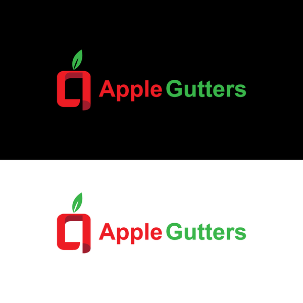 Apple Logo for construction gutter business