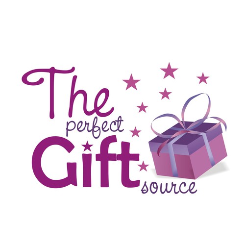logo for The Perfect Gift Source Design by Lilian RedMeansArt
