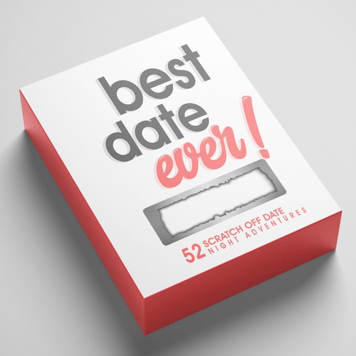 create a fun and eye-catching design for our date night idea box. Design by Chris John'son