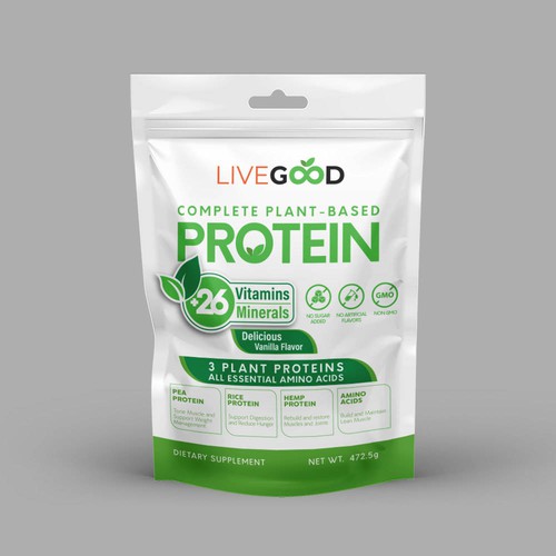 ***GUARANTEED PRIZE*** - LABEL DESIGN for Protein Powder -*****NEW***** Design by JamPasir