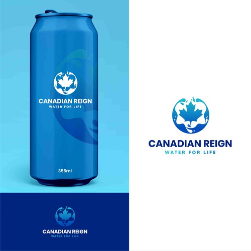 Logo design for a Canadian Canned Water Réalisé par sunshine_design