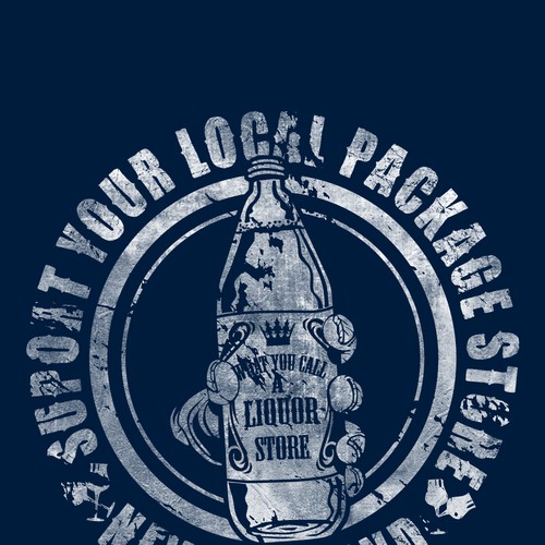 T-Shirt Design- Liquor Store Concept Diseño de stormyfuego