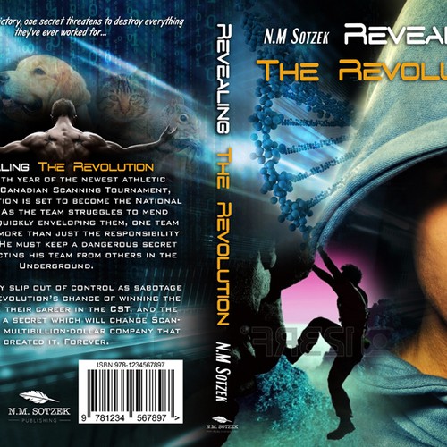 Design an awesome cover for Science/sports-fiction novel 'Revealing the Revolution' Design by FalaBogu