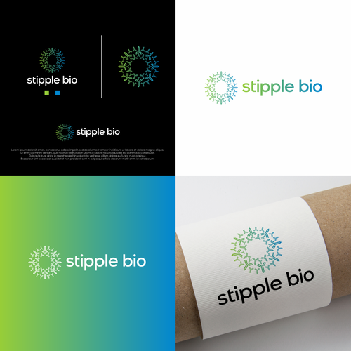 Design a logo for a biotech that uses "molecular stippling" to map out cancer's vulnerabilities Design by Nurseart13