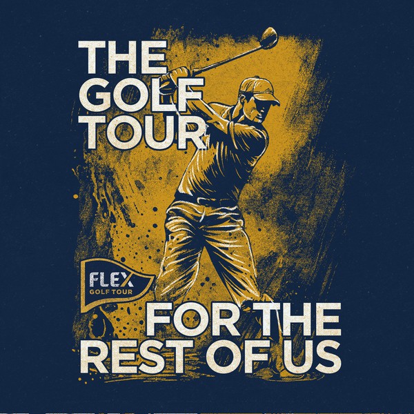 Design by Irudh titled "Shirt illustration for golf tour"