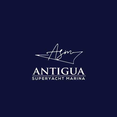 Logo for Antigua Superyacht Marina Design by acid_noir™✅