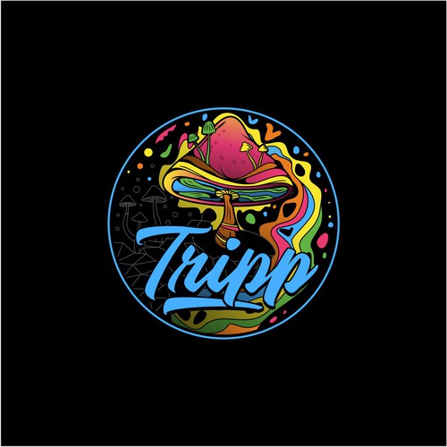 Fresh New Mushroom Gummy Brand - Colorful, Modern, Youthful, Psychedelic Design by Athar82